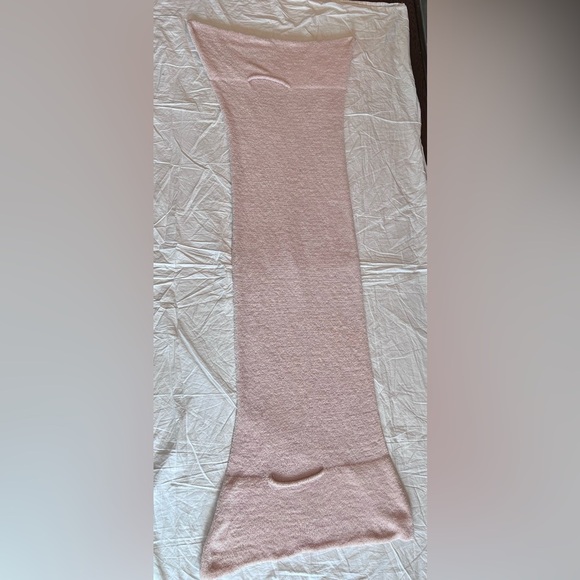 Soma Womens Light Pink Chenille Pocket Wrap Shawl Cardigan Soft One Size 75"x26" - Picture 16 of 16